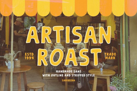 Artisan Roast: A Handmade Sans Serif Font for Modern Design