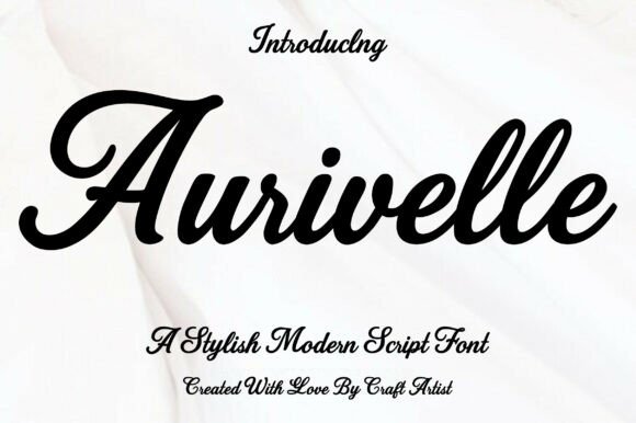 Aurivelle: A Stylish Script Font for Elegant Designs