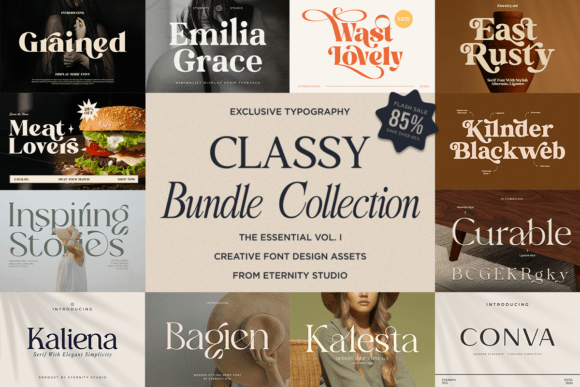 Classy Bundle Vol. I: Vintage Charm Meets Elegant Typography