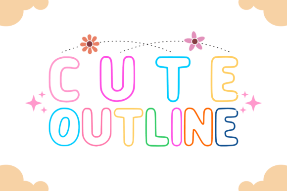 Cute Outline: A Charming Font for Creative Projects