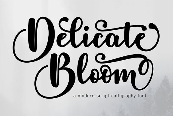 Delicate Bloom: A Font of Softness and Elegance