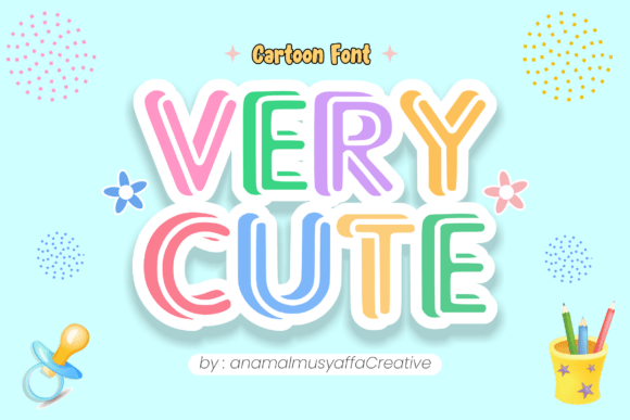 Discover the Playful Charm of the Very Cute Typeface