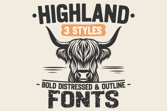 Highland Bundle: A Trio of Rustic Typefaces