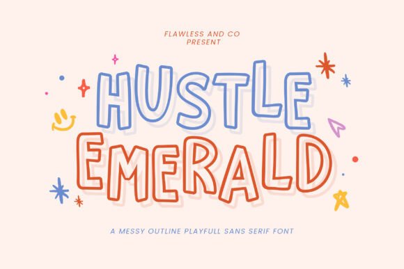 Hustled Emerald: A Playful Font for Creative Projects