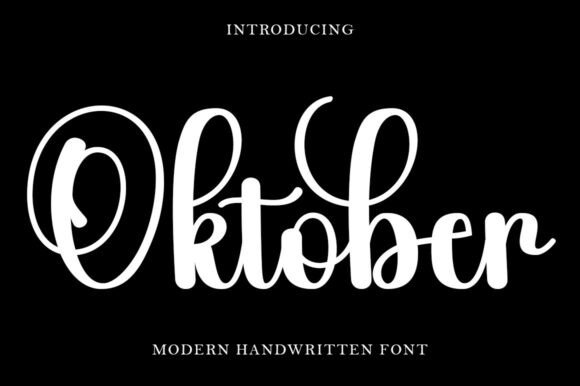 Oktober: A Sweet Handwritten Font for Charming Designs