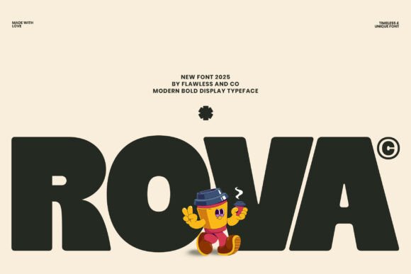 Rova: The Bold Display Font for Modern Design