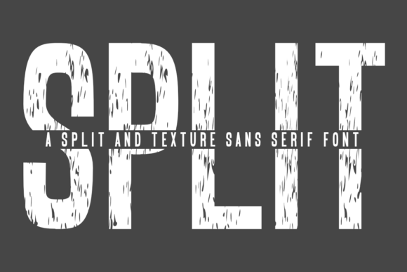 Split: A Bold, Textured Display Font for Gritty Designs