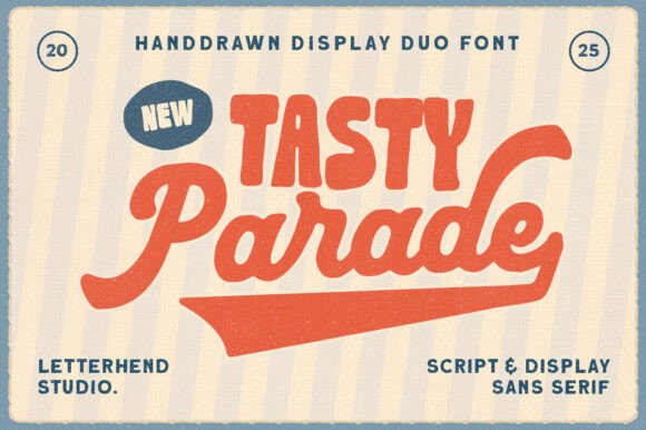 Tasty Parade Duo: A Playful Font for Bold Branding